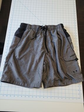 Speedo Gray Performance Swim Shorts